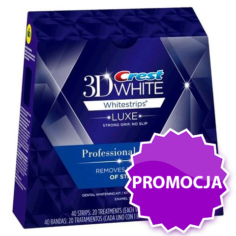 Paski Wybielające Crest Professional Effects LUXE 10 szt. – szybkie 5 dniowe wybielanie Crest Professional Effects 10 szt – ekspresowa kuracja wybielająca zęby