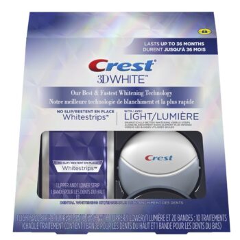 zestaw wtybielajacy crest z lampą led białe zęby