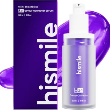 Fioletowe Serum Wybielające Zęby Hismile V34 – Natychmiastowy Efekt Bielszych Zębów Bez Nadwrażliwości