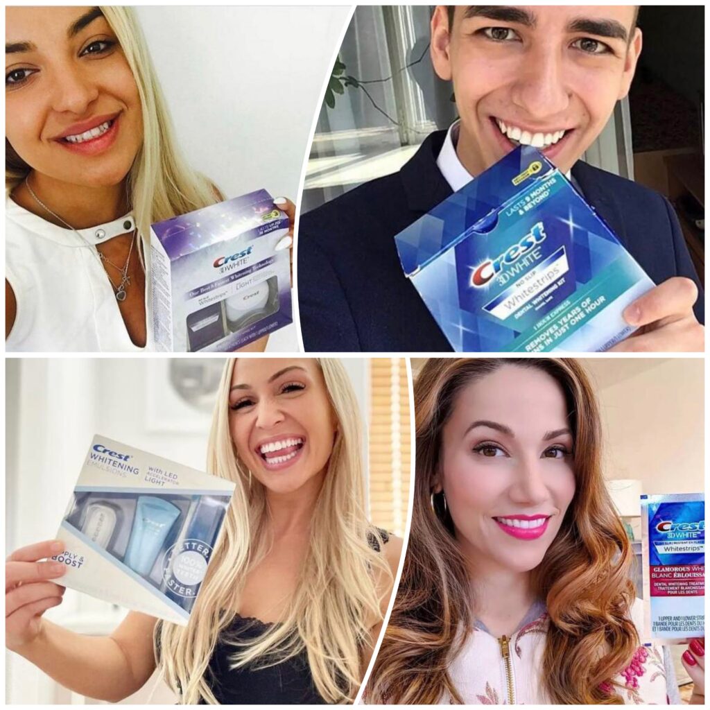 Różne rodzaje pasków wybielających Crest – porównanie serii Professional Effects, Sensitive i 1 Hour Express